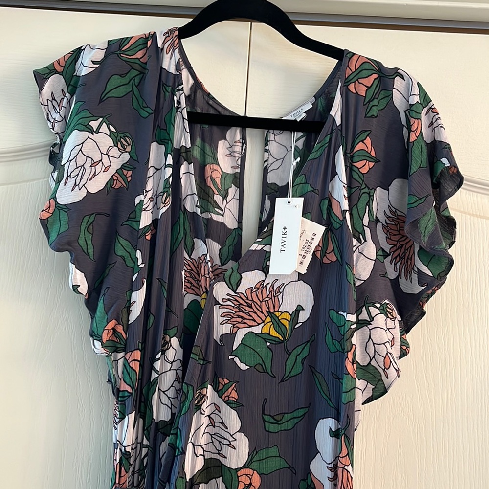 Tavik floral gauze dress